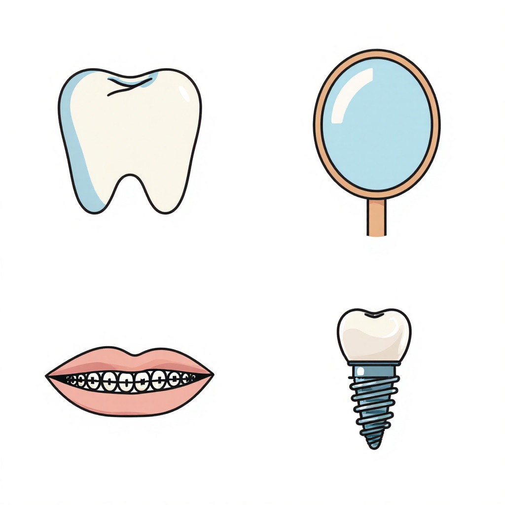 Beautiful healthy smile result from Dentist dental treatment